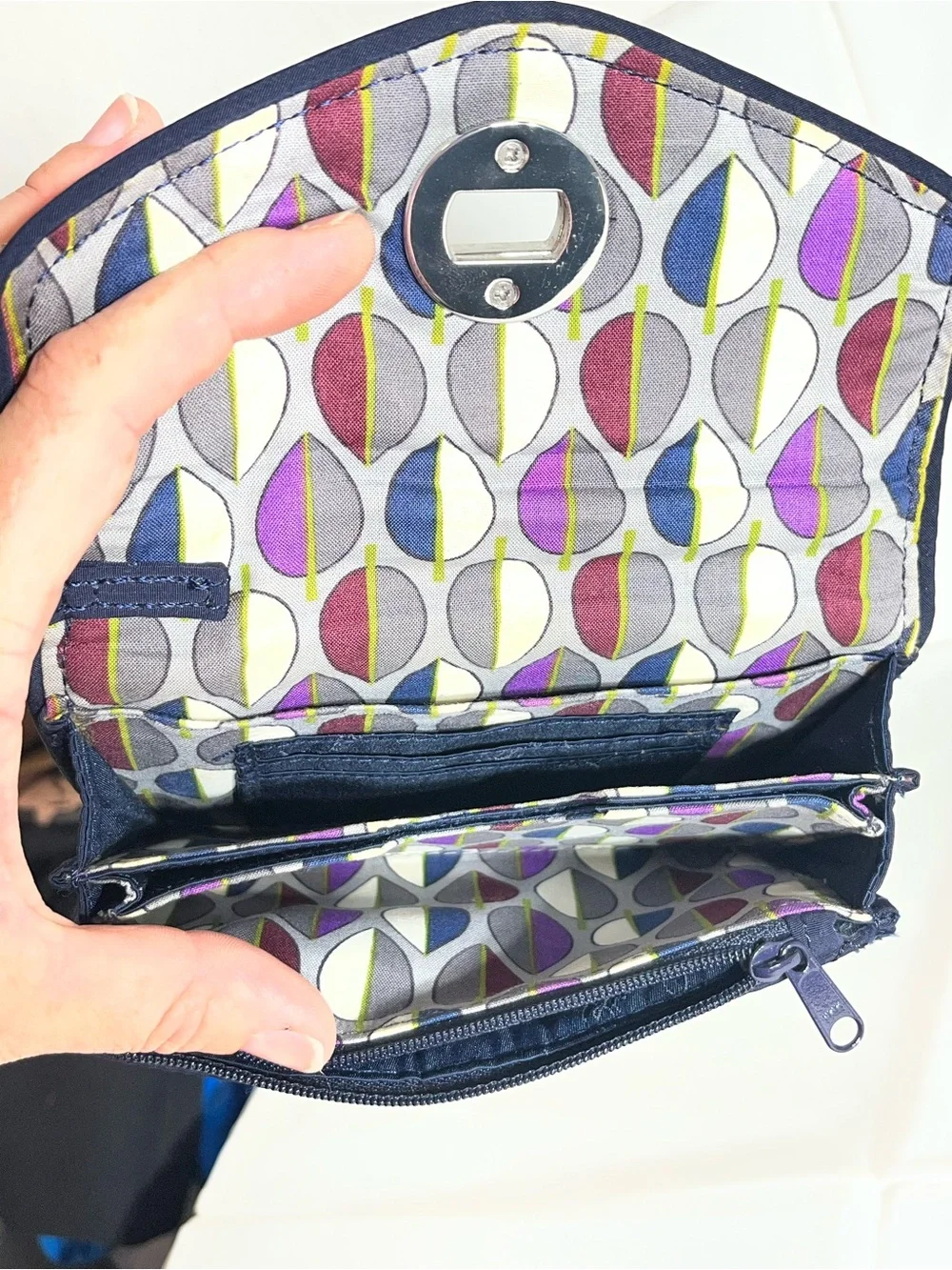 Vera Bradley quilted wristlet